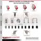 Service Caster 5 Inch 316SS Red Polyurethane 10mm Threaded Stem Caster Lock Brake, 2PK SS316TSTTL20S514-PPUB-RED-M1015-2-S2 - alternate 2